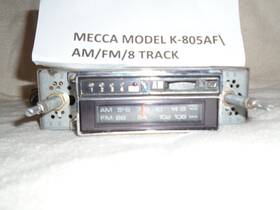 Mecca K-805af Model Cr-101 Am/8track Tape Car Radio