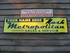 Metropolitan Personalized 1950 Art X4 1 Nash Service Sign Dealer Garage