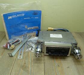 Midland 77-899 Am/fm Cb In-dash Head Unit Used Untested Manual And Wiring 1977