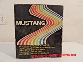 Mustang Mcr-6000 Vintage Am/fm/mpx Radio Cassette Car Stereo Mod Missing Knobs