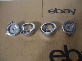 387511 Oldsmobile 2 65 66 1965 1966 Inner Radio Knobs And Cups Delta 88 442 F-85