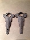 5931762 Pair Plated 2 Parking Light 1941 Nos Bezels Oldsmobile