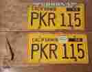 Pkr115 California State License Plate Matched Pair Original Vintage 1956 Ca Plates Yom 62 Tag Dmv Clear Hot Rod Auto