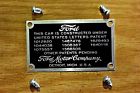 1931 Please See Model Ford Firewall Data Plate Aa Truck Applicable