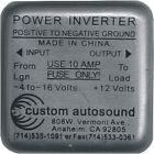 Positive Ground Power Inverter 12v