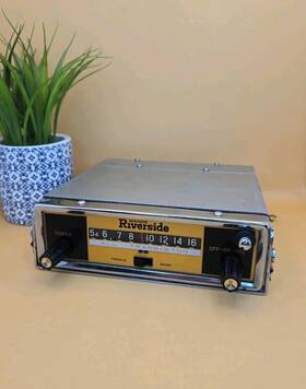 Riverside 6043 Montgomery Wards - All Transistor 8 Powered Am Radio Flhi6598b Euc