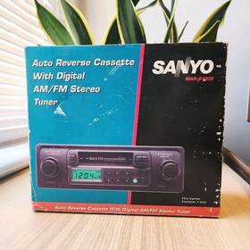 Sanyo Mar-b1020 Vtg Car Auto Reverse Cassette Radio Stereo Tuner - Read