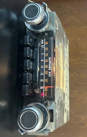 49521 Sapphire Works Vintage Vw Volkswagen Xvi Am/fm Solid State Auto Car Radio 1970 S