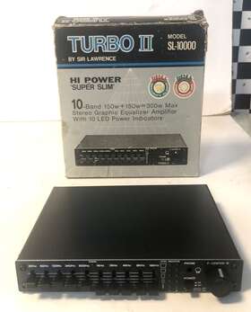 Sl-10000 Sir Lawrence Turbo Ii 10 Band Car Stereo Equalizer Amplifier Japan Nos