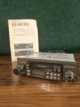 Sony Es-r12 Vintage Fm/am Cassette Car Stereo Auto Reverse Manual Rare