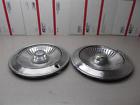 2534206 Stainless Pair Dodge 1966 - Polara 4l-1v 14 Original Hubcap Monaco "