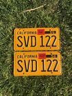 Svd122  California State License Plate
