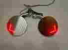 60022 Upac 4 Inch Round Stainless Steel Door Mount Peep Mirror Led Turn Signal Indicator