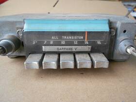 7smv-84040 Volkswagen Vintage Vw Sapphire V Am Radio 7smv For Parts Or Restore Original