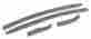 X2070 Corvette America C3 Interior Rear Quater Panel Retainer Trim Set Coupe 1968-1977
