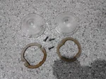 57 Chevy Bel Air Parking Light Lenses W/gaskets &screws--gm #5947754--SURVIVORS. Fixed Price $24.95.