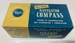 50S Vtg Taylor Navigator Compass For Boat, Car, Hot Rot Dead Stock W/box 2976. Fixed Price $56.97.