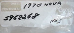 New Nos Gm 1970 Chevrolet Nova Parking Light Lens 5962268. Fixed Price $49.99.