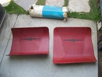 1964-1966 Ford Thunderbird Nos Rare Red Rear Floor Mats. Fixed Price $175.00.