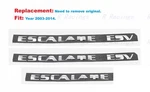 Replacement 3PCS Chrome Side Door Tailgate Escalade Esv Emblems Fit 2003-2014. Fixed Price $89.60.