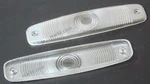 1956-57 Lincoln Continental Mark Ii Mk Park Lamp Lens Each New Free Shipping. Fixed Price $89.29.