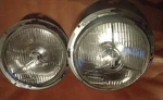 Lucas PL700 Tripod Headlamp Pair Nos Original Lhd Jaguar Mg Triumph Austin. Fixed Price $549.00.