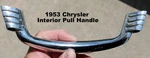 1953 1954 1955 Chrysler New Yorker/town & Country+ Rear Seat Chrome Grab Handle. Fixed Price $29.99.