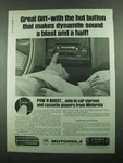 1976 Motorola TM416S 8-TRACK & TC876AX Car Stereo Ad. Fixed Price $17.99.