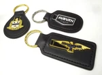 Auburn Cord & Duesenberg Black Leather Key Fob Ring Chain 851 Speedster 812 Sj. Fixed Price $36.00.