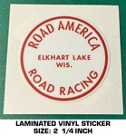 Road America Race Circuit Vinyl Decal Sticker - Vintage Racing Scca. Fixed Price $6.56.