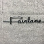 1963,64 Ford Fairlane Quarter Panel Script Emblem Nameplate Trim Molding. Fixed Price $124.50.