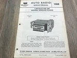 1968 Ford Lincoln Am/fm Used Bendix Auto Radio Service Manual (54 Pages). Fixed Price $60.00.