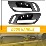 Inner Interior Inside Door Handle Black Chrome Lever Front Left Right Set Of 2. Fixed Price $35.05.