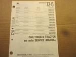 1972 Mack Trucks John Deere Massey Ferguson Jensen Motorola Radio Service Manual. Fixed Price $9.00.