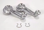 Pair 1961-66 Chevy Chrome Door Window Crank Handles Double Arm Knobs. Fixed Price $32.99.