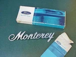 Nos 1971 1972 Mercury Monterey Fender Script Nameplate New Factory Ford. Fixed Price $39.50.