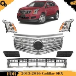 Front Grille Assembly & Headlight Kit For 2013-2016 Cadillac Srx. Fixed Price $650.89.
