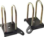 New Currie Shock Plates & 3" U-bolts,for 1964-1973 Mustang. Fixed Price $139.99.