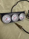 51 Chevy Panel Truck Display Three Triple Gauge Volts Water Temp & Oil Pressure. Fixed Price $39.00.