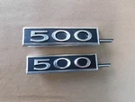 Nos Oem Ford 1966 1967 Galaxie 500 Quarter Panel Emblems Trim Pair. Fixed Price $59.00.
