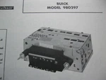 1962 Buick Model 980297 Radio Photofact. Fixed Price $10.00.