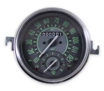 Vw Bug Bus Ghia Isp 120 Mph Speedometer W/combo 8K Tachometer Green Numericals. Fixed Price $325.00.