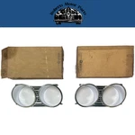 Old Stock Headlight Bezels For 1966 Chrysler Newports #2578374 & #2578375. Fixed Price $550.00.