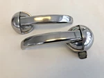 Pair 1948 Lincoln Continental V12 Door Handles, Nice Originals. Fixed Price $30.00.