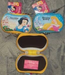 2 Licensed Disney Princess Tin Zipper Coin/change Case/pouches 10% To St. Jude. Fixed Price $6.99.
