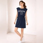 Nfl Dallas Cowboys Women's G-iii Sports Navy G.o.a.t. Swimsuit Cover-up Dress. Fixed Price $30.00.