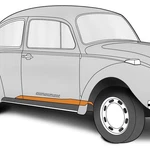 1952-1977 Vw Beetle Rh Inner Rocker Panel Sheet Metal 113801052. Fixed Price $79.95.