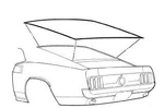 Mustang Rear Window Weatherstrip Fastback 1969 - 1970 Daniel Carpenter Usa. Fixed Price $43.95.