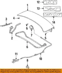 Chrysler Oem 95-99 Neon Trunk Lid Components-weatherstrip 4888788AA. Fixed Price $122.80.