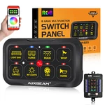 Auxbeam Rgb 8 Gang 2 Switch Panel Led Light Circuit On-off Control Off-road Suv. Fixed Price $261.99.